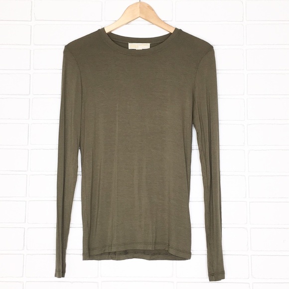 michael kors t shirt olive